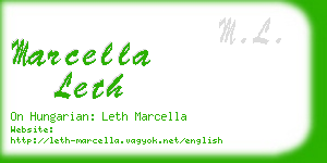 marcella leth business card